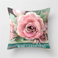 Miniatyrbillede 2 af 5: Rose Pæon Blomst Pudebetræk Pudevar Hjem Have Sofa Dekoration 8