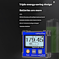 Miniatyrbillede 4 af 5: LCD Magnetisk Digital Hældningsmåler Vinkelmåler Green