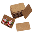 Pikkukuva 4 / 5: 50 KPL Kraft-paperiset korvakorujen esittelykortit, 3,5 x 2,5 cm (pronssi)