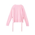 Pikkukuva 4 / 4: Balettitanssi Neulottu neuletakki kietoutuvat topit naisten tyttöjen syksyn talven tanssipusero voimistelu treenitrikoo peittotakit Pink XL