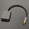 Miniatyrbild 2 av 5: Optisk fiberkabel splitter 2 i 1 Toslink-omvandlare för HDTV DVD Digital TV Sound Bar Förstärkare, Guldpläterad port