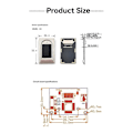 Miniatyrbild 2 av 5: R304A USB TTL Dubbel Kommunikationsgränssnitt Pixel Fingerprint Modul