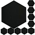 Miniatyrbild 1 av 4: 12 st DIY Hem Dekorativ Filt Board Hexagon Akustikpanel Självhäftande Väggdekal