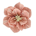 Miniatyrbillede 1 af 5: Kreppapir Blomster DIY Håndlavede Papir Blomster Vægkunst Dekoration til Hjemmefest Bryllup Fødselsdag Pink 30cm