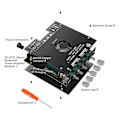 Miniatyrbillede 3 af 5: ZK-HT21 2.1 Kanal TDA7498E Bluetooth Digital Effektforstærker Modul
