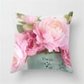 Miniatyrbillede 1 af 5: Rose Pæon Blomst Pudebetræk Pudevar Hjem Have Sofa Dekoration 4