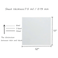 Miniatyrbillede 5 af 5: 12 ark 7,5mil Mylar ark 12x12 tommer PET blank stencilfremstillingsark