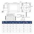 Miniatyrbillede 2 af 5: 57 Stepper Motor 1.2N 45mm 2.8A 2 Faser 4 Ledning til 3D Printer DIY Graveringsmaskine Motor 57 Stepper Motor