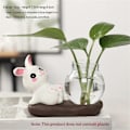 Miniatyrbild 4 av 5: B Tecknad Söt Kanin Hydroponisk Blomvas för Heminredning