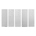 Miniatyrbillede 1 af 2: 5 ark metalstencils negledesignplader metalnegleplade manicureplader neglestempel skabeloner