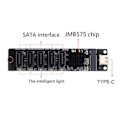 Pikkukuva 5 / 5: TYPE-C - SATA3.0 5 portin adapterikortti