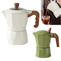 Miniatyrbild 1 av 5: Mokabryggare med dubbelventil för espressoextraktion, retrostil, för utomhusbruk White 100ml B