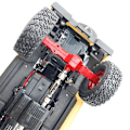Miniatyrbild 4 av 5: Axelmonteringsdrivaxelsats för 1/10 C74 1/16 RC-bil, Röd