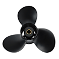 Miniatyrbild 1 av 5: Propeller 9 1/4X12 58100-89L50-019 för utombordsmotorer DF9.9B DF15A DF20A Aluminium 10-tandad splines