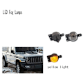 Miniatyrbild 2 av 5: Gula LED dimljus för Wrangler JT 10th JLU 2018-2024