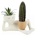 Miniatyrbild 1 av 5: Lazy Guy Planter Harts Liten Karaktär Blomkruka Planter