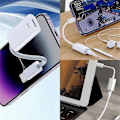 Miniatyrbillede 2 af 5: USBC Han til for interface Hun Kabel Konverter til IPhone16,A