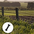 Pikkukuva 4 / 5: 10 kpl Portin kahva sähköaidalle, eristetty jousikiristys