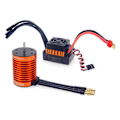 Miniatyrbillede 1 af 5: F540 4370Kv Børsteløs RC Motor med 60A ESC Combo Sæt til RC Bil