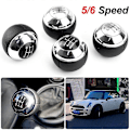 Miniatyrbild 4 av 4: 5-växlad manuell växelspaksknopp för Mini R50 2000-2006 Cabrio R52 2002-2008 Silver 5 Speed