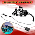 Miniatyrbild 5 av 5: Bil 8 Poddar RGB LED Rock Lights Kit Underglow Flerfärgad Neonljus Pod med Bluetooth App Kontroll för Lastbil ATV UTV SUV