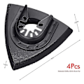 Miniatyrbild 3 av 5: 4 st Slipplattor 80 mm för fästplattor, multiverktygsblad Oscillerande multiverktygstillbehör fo