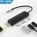 Miniatyrbild 5 av 5: Type C HUB Dock USB C Hub till 4K -Kompatibel USB 3.0 Adapter
