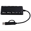 Miniatyrbild 1 av 5: 7-i-1 USB 3.0 Typ-C Multifunktionskortläsare /XD/MS/SD/TF-kort