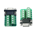 Miniatyrbild 2 av 5: RS232 D-SUB Seriell till 2 Rad 9Pin Port Terminal Adapter Breakout Board