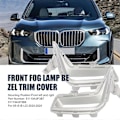 Miniatyrbild 4 av 5: 1 Par Främre Dimljus Lampa Infattning Krom Trimskydd för X5 G18 2023-2024 Aircurtain Vänster Höger Silver