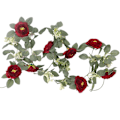 Miniatyrbillede 1 af 5: 1 stk./2 stk. kunstig blomsterranke 2 m rosenbladranke guirlande med 8 kameliablomster simuleret kameliablomststreng til fest bryllup væg Wine Red 1pc