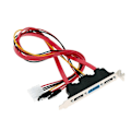 Pikkukuva 2 / 5: PC DIY SATA - ESATA ja 4-nastainen IDE Molex -virtalähde PCI-kiinnikekaapeli