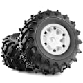 Miniatyrbild 5 av 5: 4 st 128mm 1/10-Monster Beadlock Hjul Fälg Gummi Däck Set Svart