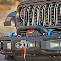 Miniatyrbild 5 av 5: Dragkrokskydd för främre stötfångare för Wrangler JK JL, Blå