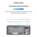 Miniatyrbild 3 av 5: 2.4G Trådlöst Tangentbord Mus Combo Bluetooth Färgglatt Tangentbord
