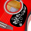 Miniatyrbild 4 av 5: Gitarr Anti-Slip Platta Droppformad Akustisk Klassisk Gitarr Plektrumskydd Anti-Rep Fjäril