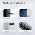 Pikkukuva 2 / 5: 3 kpl V3 Btc Miner Hiljainen Louhija Laite Usb Louhintalaite LV03 74KH/S Mini Asic Louhinta Kotilouhintalaite