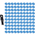 Pikkukuva 4 / 5: 100 kpl sininen RJ45-portin pölysuoja omalla lukitusavaimella