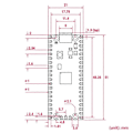 Miniatyrbild 5 av 5: För Pico 2 RP2350 Mikrokontrollerkort 520KB 150MHz,