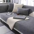 Miniatyrbilde 1 av 5: Sklisikker vintage sofabeskyttelse sofateppe Dark Grey 90x160cm