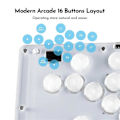 Pikkukuva 1 / 5: 12keys Arcade Joystick Leverless -ohjain Street Controller PC:lle/ //Switch-taistelupeli