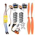 Miniatyrbild 1 av 5: 2212 1400KV Motor+30A ESC+SG90 Servo+8060 Propeller Set för RC Flygplan Quadcopter Fastvingat Flygplan Helikopter