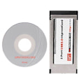 Pikkukuva 1 / 5: Pci-E Pci Express - USB 3.0 2-porttinen 34 mm:n Expresscard-korttimuunninsovitin
