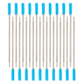 Miniatyrbild 1 av 5: Kulspetspenna Refiller Blått Bläck Medium Spets Penna Refiller Smidig Skrift Snabbtorkande Hållbar Spetsdesign Mångsidiga Refiller Gelpennatillbehör Blue 20PCS