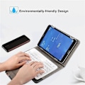 Miniatyrbild 4 av 5: 10 tum trådlöst Bluetooth-tangentbord med stativ för Windows, rosarött