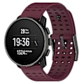 Pikkukuva 4 / 5: Urheiluranneke Suunto Vertical/9 Peak Pro/9 Peak/5 Peak -kelloille, 22 mm silikoniset kellon rannekkeet Wine Red
