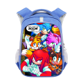Miniatyrbild 1 av 2: Sonic Barn Dubbellagers Vattentät Reflex Skolväska blue