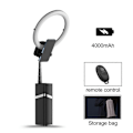Miniatyrbillede 3 af 5: Mini Bærbar LED Ring Fill Light Tripod til Livestreaming Sort
