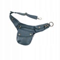 Miniatyrbild 4 av 5: Midjeväska Män Lättvikt Pu Läder Midjeväska Crossbody Väska Fanny Blå