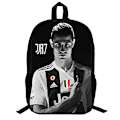 Miniatyrbild 1 av 3: Cristiano Ronaldo Fotbollsryggsäck Student skolväska black 37CM